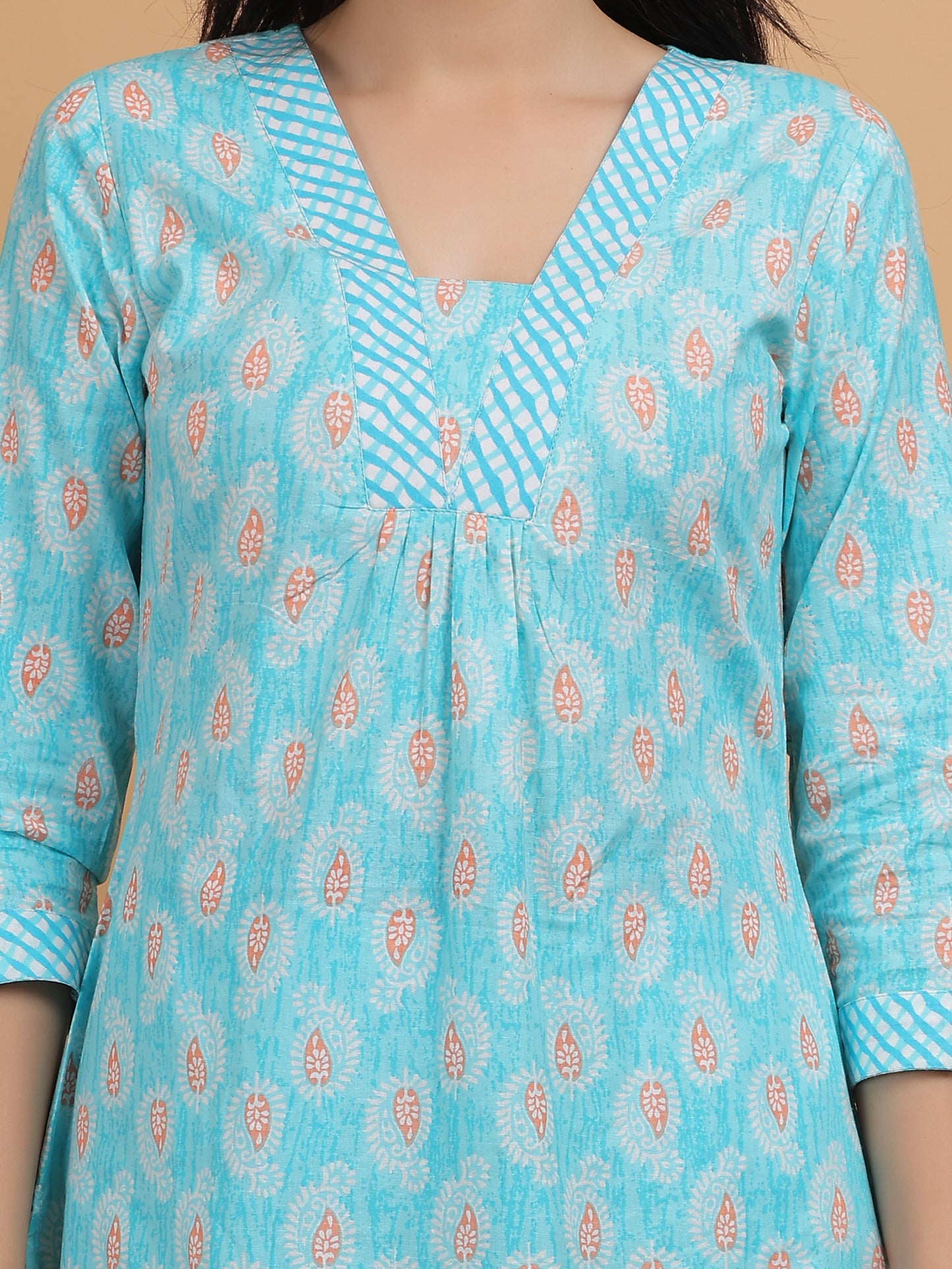 Timeless Charm: Sanganeri Cotton Kurta Set