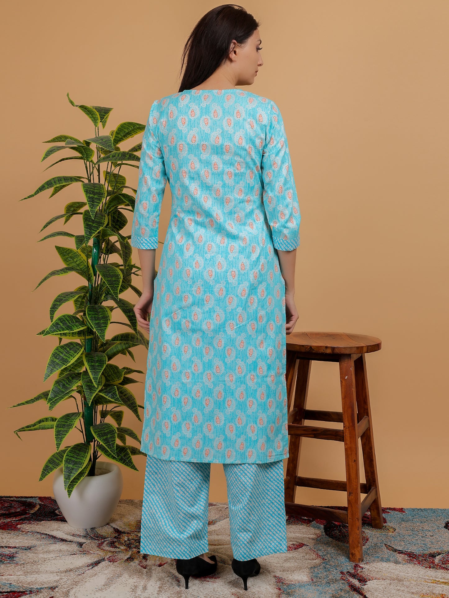 Timeless Charm: Sanganeri Cotton Kurta Set