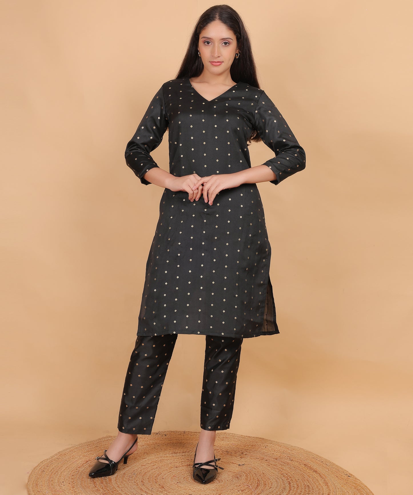 Taffeta Silk Kurta with Trouser