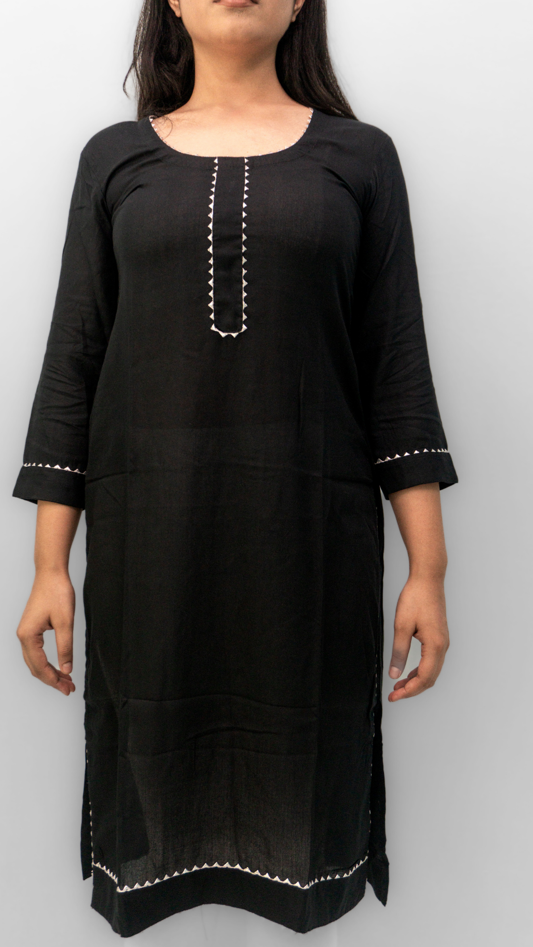 Anikrriti Black Rayon Kurti - Anikrriti