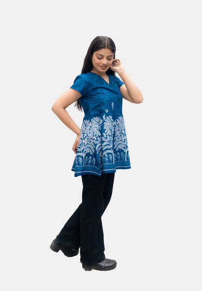 Anikrriti Blue Peplum top - Anikrriti