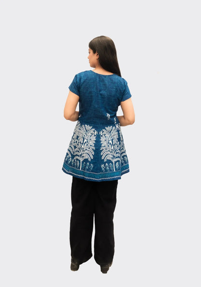 Anikrriti Blue Peplum top - Anikrriti