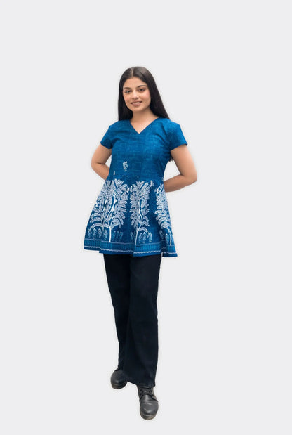 Anikrriti Blue Peplum top - Anikrriti