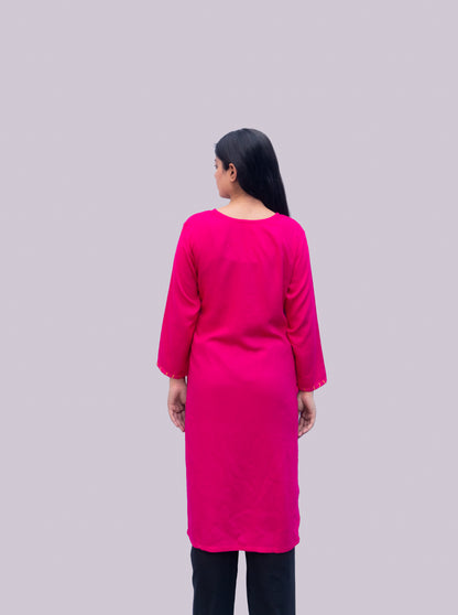 Anikrriti Bold Pink Kurti - Anikrriti