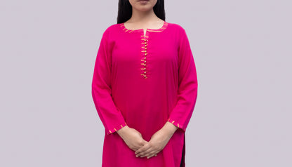 Anikrriti Bold Pink Kurti - Anikrriti