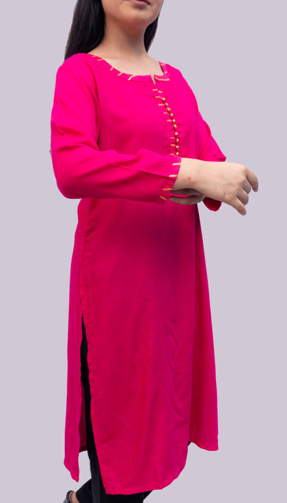 Anikrriti Bold Pink Kurti - Anikrriti