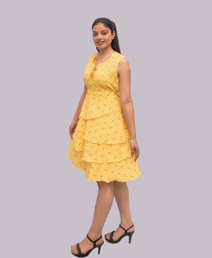 Anikrriti Three-Layered Dress - Anikrriti