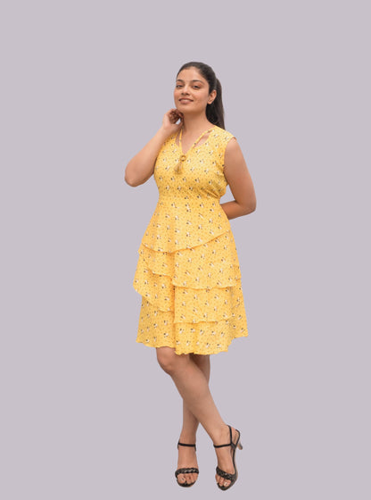 Anikrriti Three-Layered Dress - Anikrriti