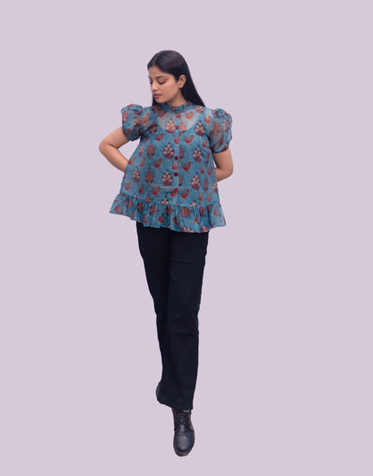 Anikrriti Organza Top - Anikrriti