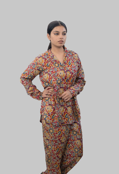 Anikrriti Crepe Multicolour Co-ord Set - Anikrriti