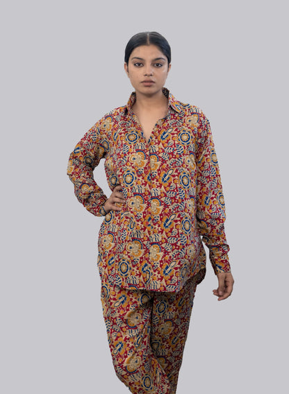 Anikrriti Crepe Multicolour Co-ord Set - Anikrriti