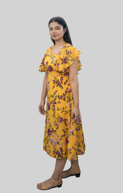 Anikrriti Floral Midi dress - Anikrriti