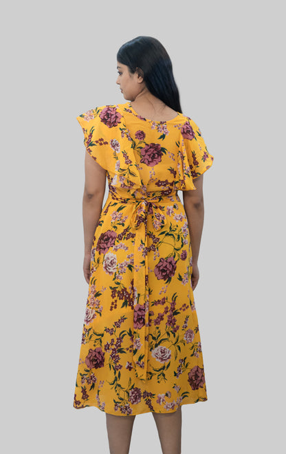 Anikrriti Floral Midi dress - Anikrriti