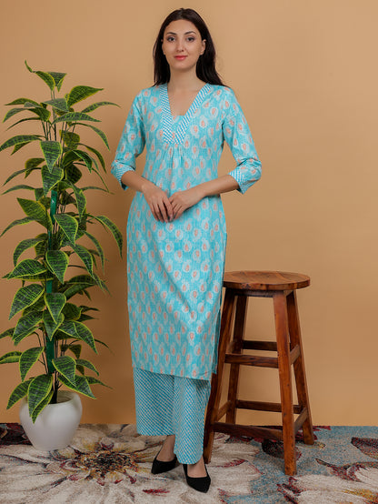 Anikrriti Cotton Kurta Set for women - Anikrriti