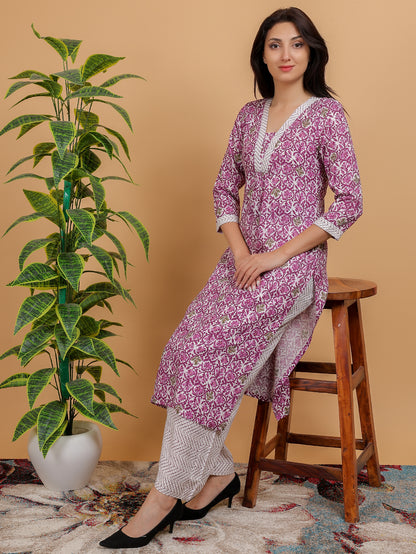 Anikrriti Cotton Kurta Set for women - Anikrriti