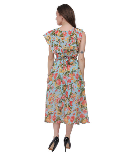 Anikrriti Floral Midi dress - Anikrriti