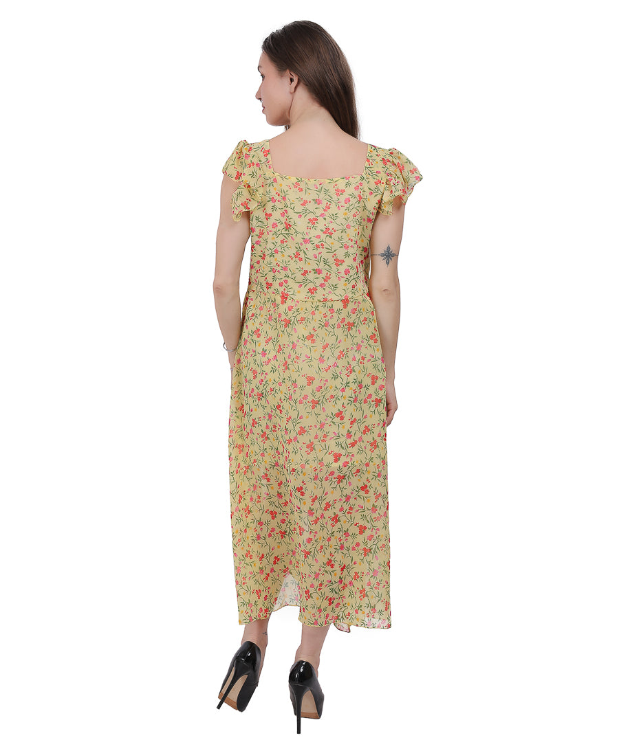 Anikrriti Printed Midi Dress - Anikrriti