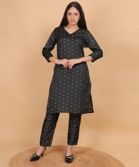 Taffeta Silk Kurta with Trouser