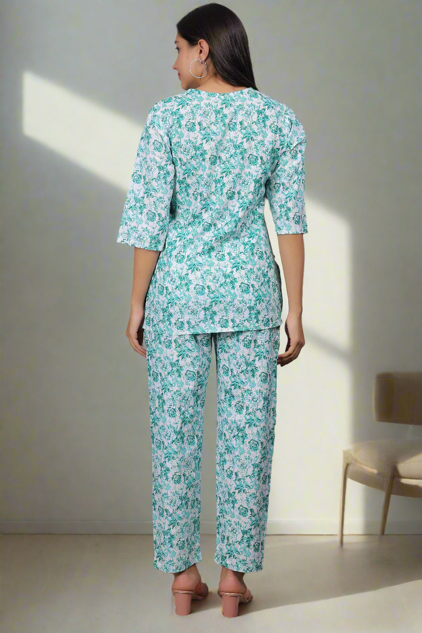 Floral Print Cotton Co-ord set