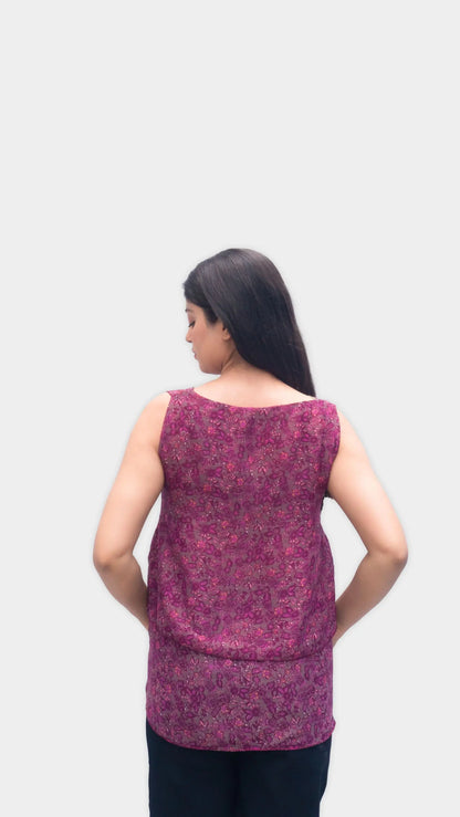 Anikrriti Layered Chiffon Top - Anikrriti