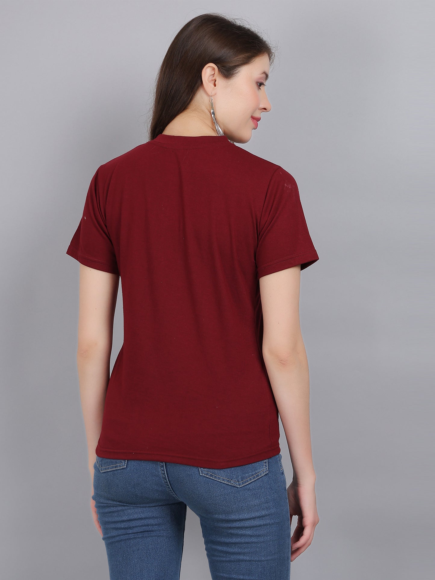 Anikrriti V-neck Lycra T-shirt - Anikrriti