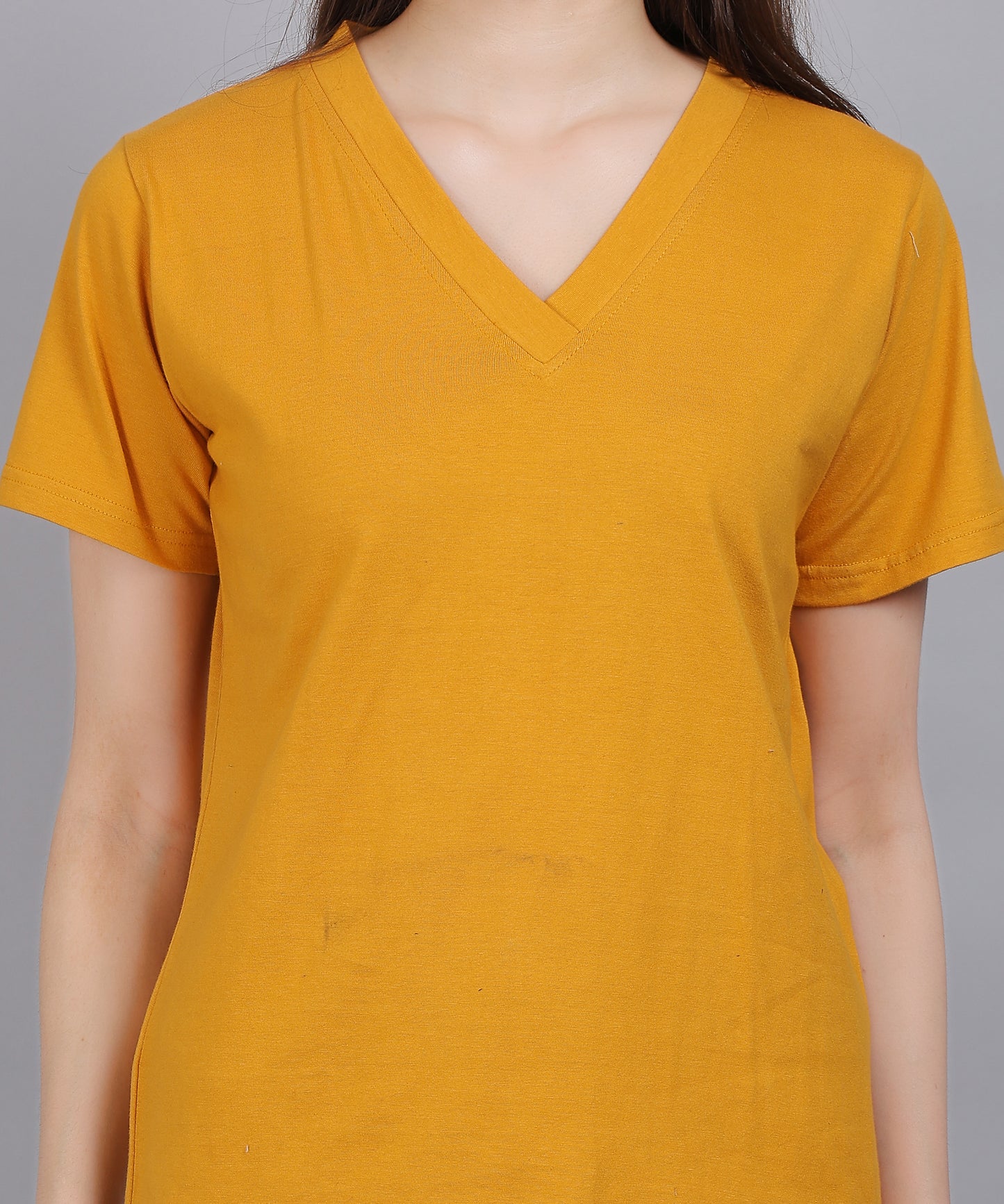 Anikrriti V-neck Lycra T-shirt - Anikrriti