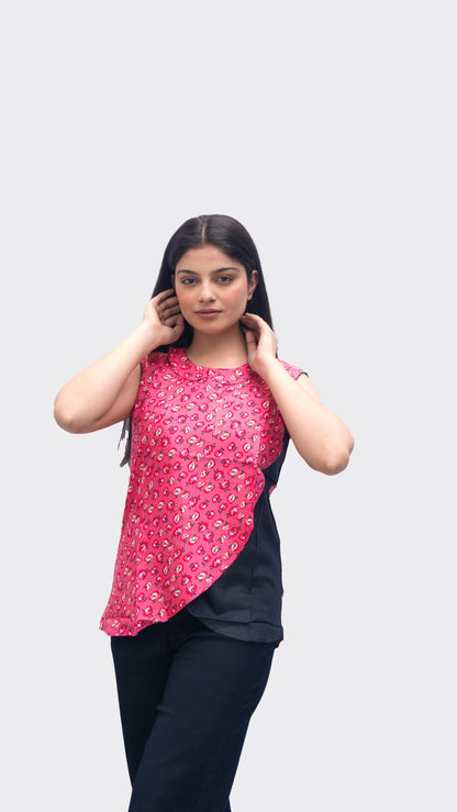 Anikrriti pink rayon top - Anikrriti