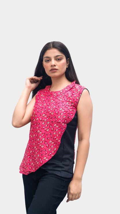 Anikrriti pink rayon top - Anikrriti